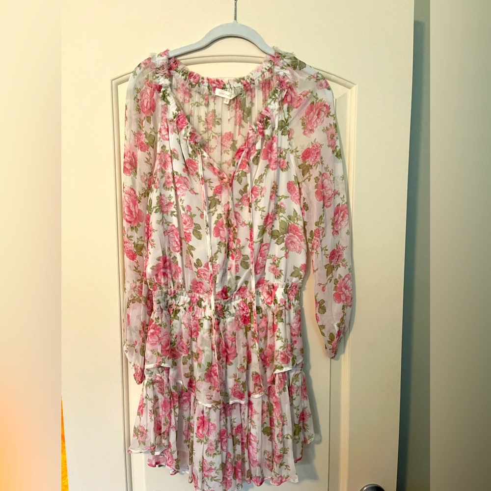 LoveShackFancy floral minidress XS